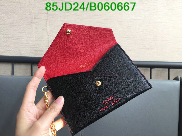 Miu Miu Bag-(Mirror)-Wallet-,Code: B060667,$: 85USD