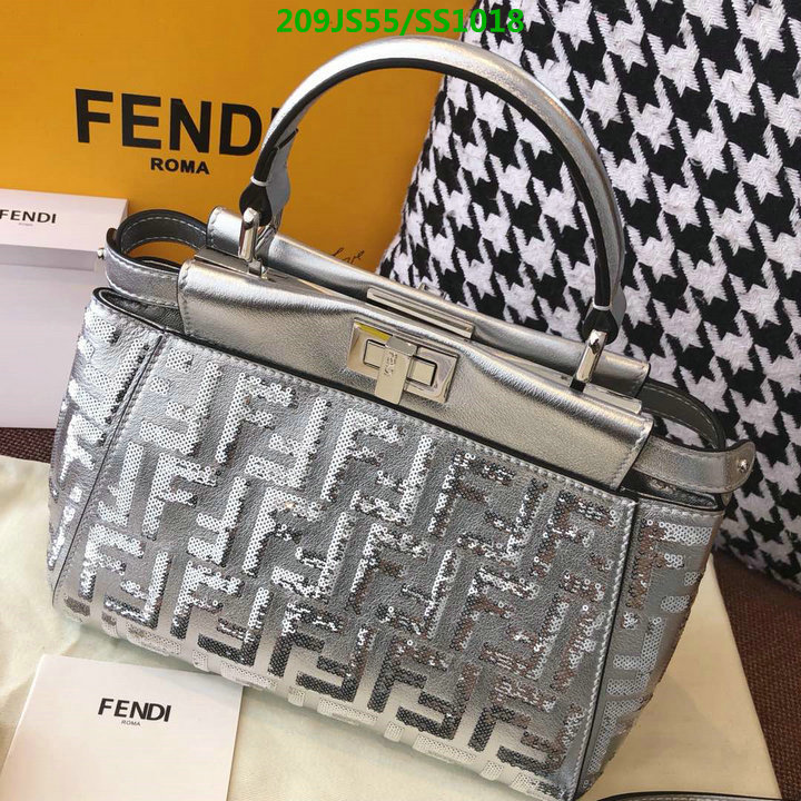 Fendi Bag-(Mirror)-Handbag-,Code: SS1018,