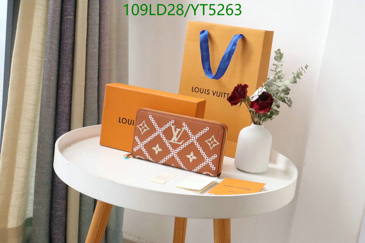 LV Bags-(Mirror)-Wallet-,Code: YT5263,$: 109USD