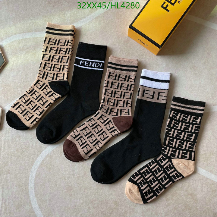 Sock-Fendi, Code: HL4280,$: 32USD