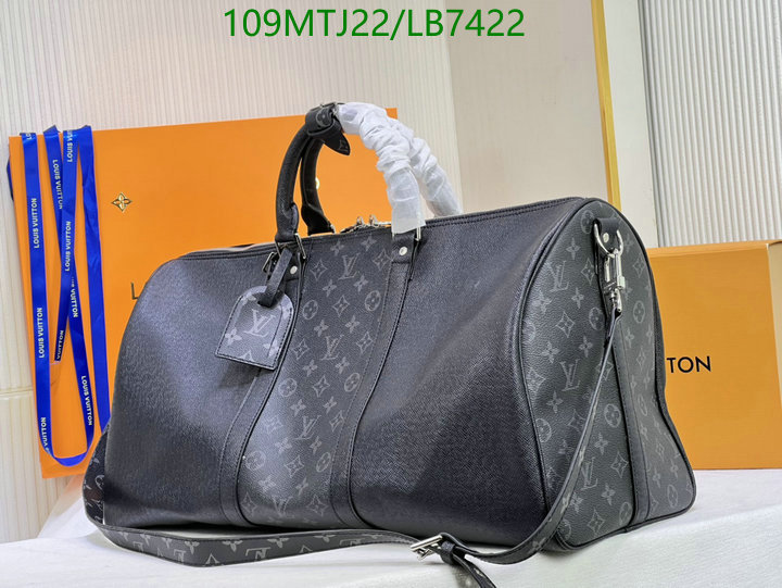LV Bags-(4A)-Keepall BandouliRe 45-50-,Code: LB7422,$: 109USD