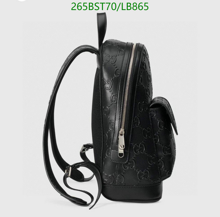 Gucci Bag-(Mirror)-Backpack-,Code: LB865,$: 265USD