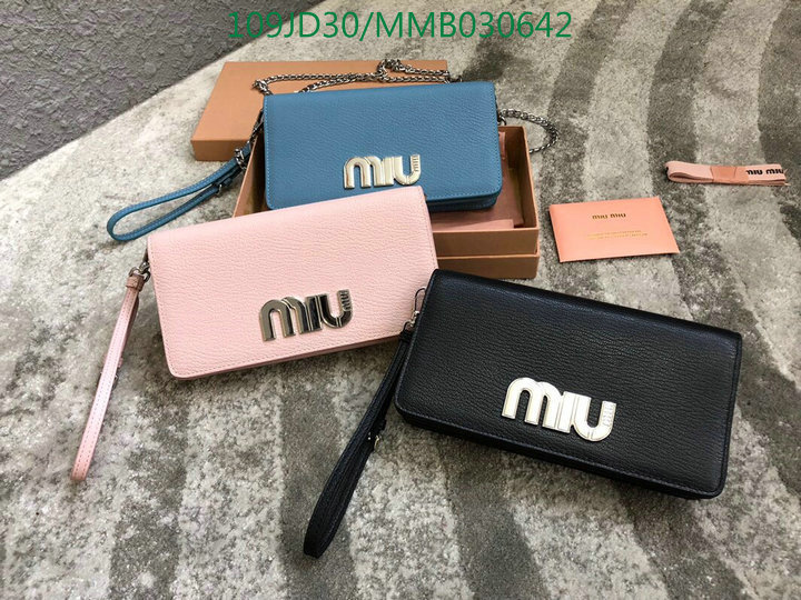 Miu Miu Bag-(Mirror)-Wallet-,Code: MMB030642,$:109USD