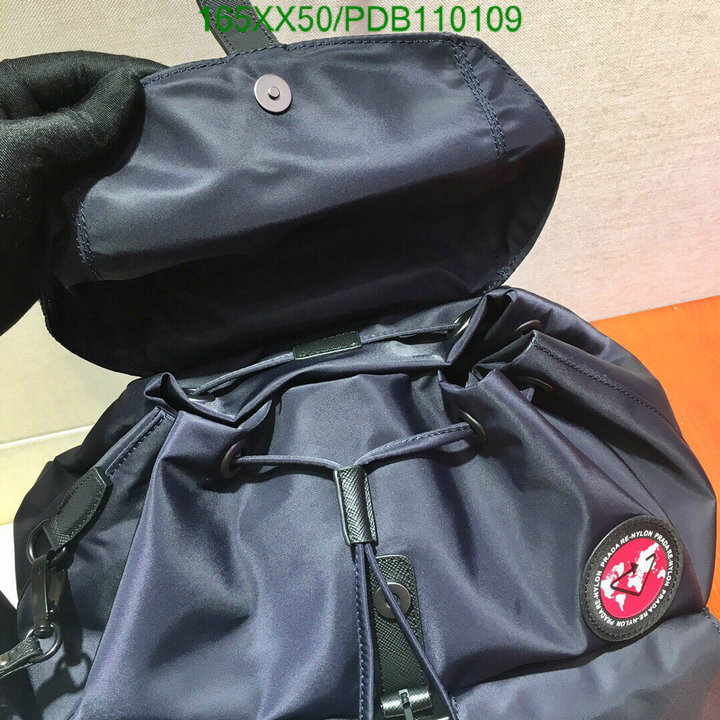 Prada Bag-(Mirror)-Backpack-,Code: PDB110109,$:165USD