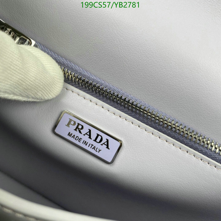 Prada Bag-(Mirror)-Diagonal-,Code: YB2781,$: 199USD