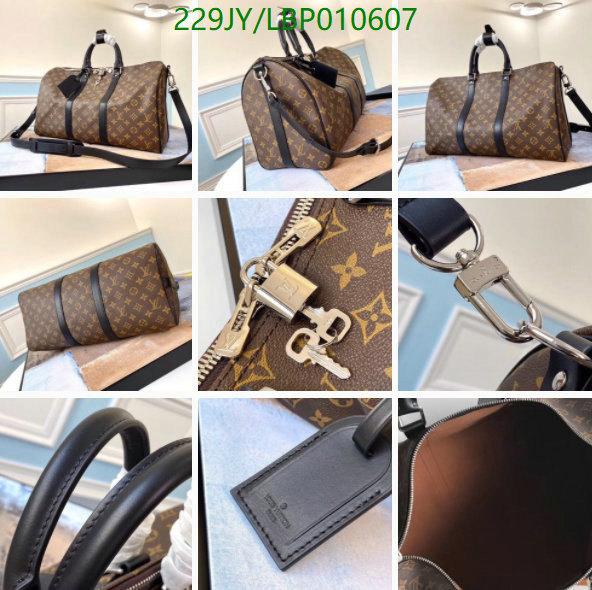 LV Bags-(Mirror)-Keepall BandouliRe 45-50-,Code: LBP010607,