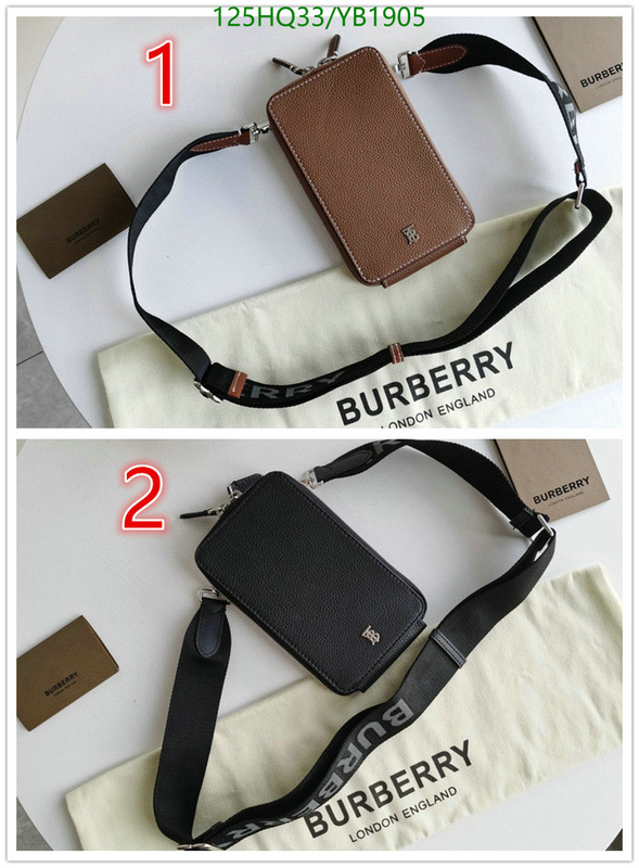 Burberry Bag-(Mirror)-Diagonal-,Code: YB1905,$: 125USD