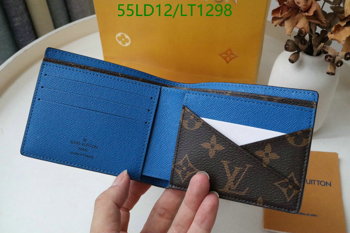 LV Bags-(Mirror)-Wallet-,Code: LT1298,$: 55USD
