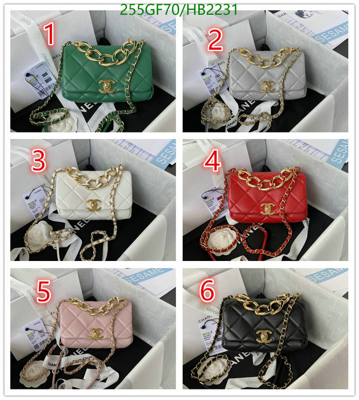 Chanel Bags -(Mirror)-Diagonal-,Code: HB2231,$: 255USD