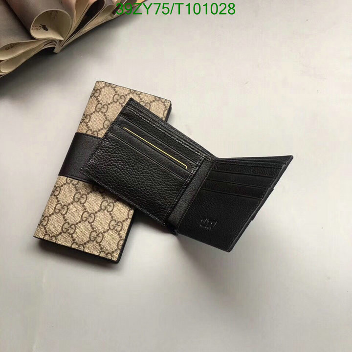 Gucci Bag-(4A)-Wallet-,Code: T101028,$:39USD