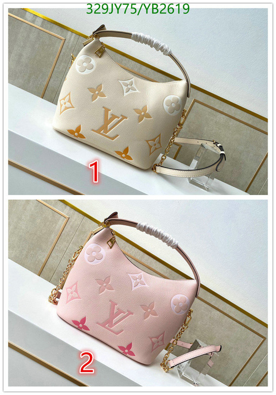 LV Bags-(Mirror)-Handbag-,Code: YB2619,$: 329USD