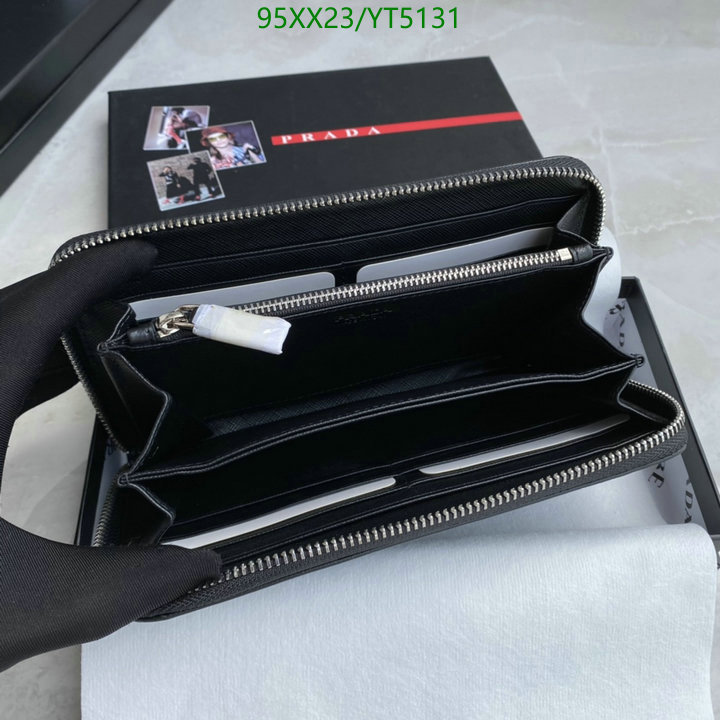 Prada Bag-(Mirror)-Wallet-,Code: YT5131,$: 95USD