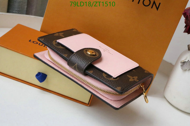 LV Bags-(Mirror)-Wallet-,Code: ZT1510,$: 79USD