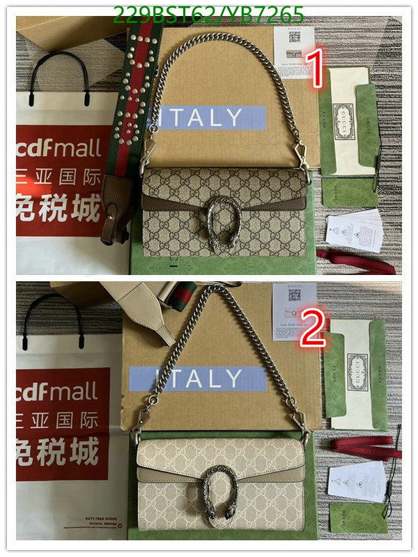 Gucci Bag-(Mirror)-Dionysus-,Code: YB7265,$: 229USD