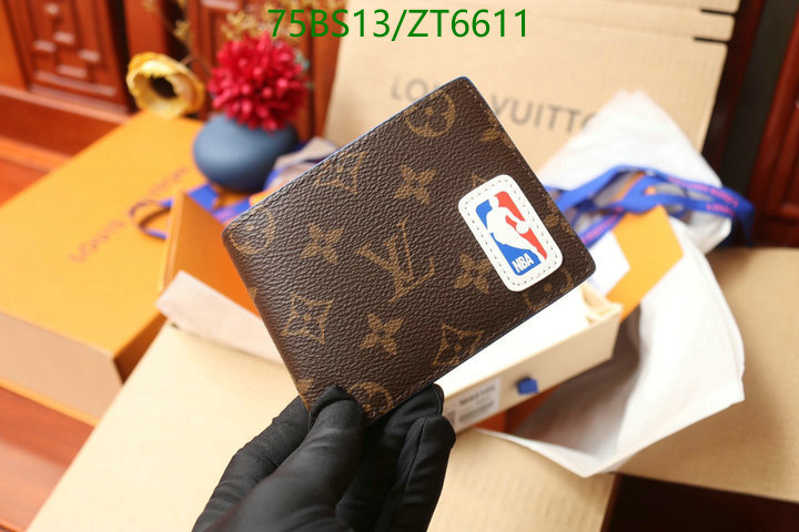 LV Bags-(Mirror)-Wallet-,Code: ZT6611,$: 75USD