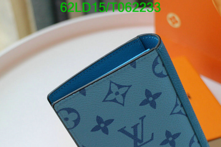 LV Bags-(Mirror)-Wallet-,Code: T062233,$: 62USD