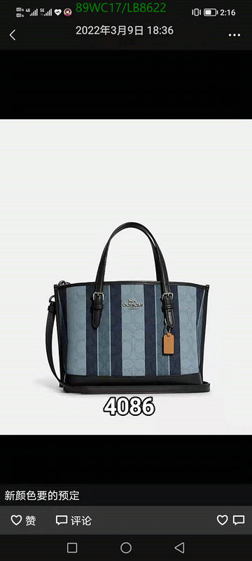 Coach Bag-(4A)-Handbag-,Code: LB8622,$: 89USD