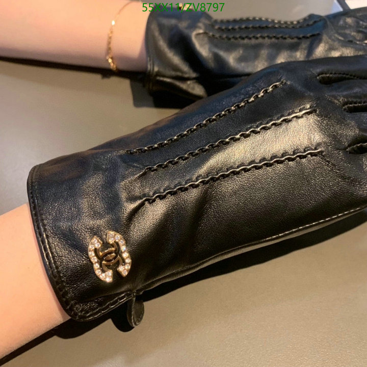 Gloves-Chanel, Code: ZV8797,$: 55USD
