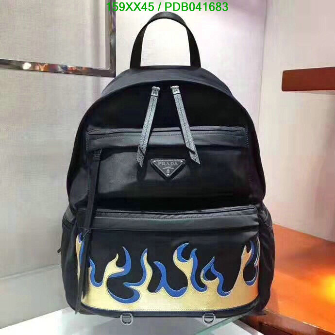 Prada Bag-(Mirror)-Backpack-,Code: PDB041683,$: 159USD