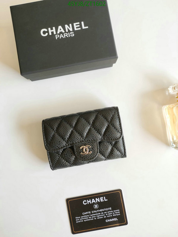 Chanel Bags ( 4A )-Wallet-,Code: ZT1602,$: 45USD