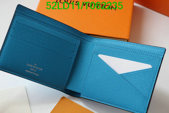 LV Bags-(Mirror)-Wallet-,Code: T062235,$: 52USD