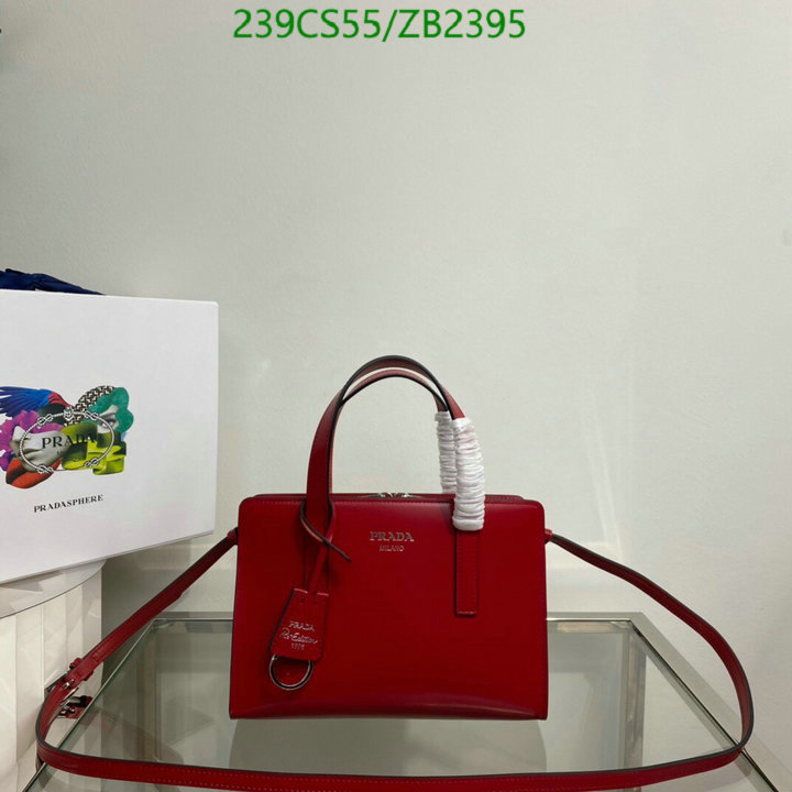 Prada Bag-(Mirror)-Diagonal-,Code: ZB2395,$: 239USD