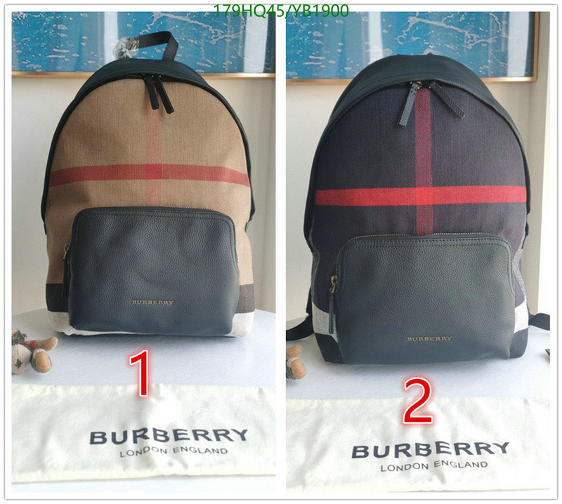 Burberry Bag-(Mirror)-Backpack-,Code: YB1900,$: 179USD