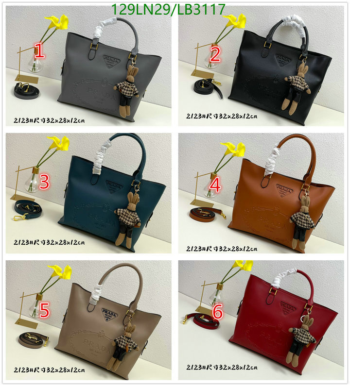 Prada Bag-(4A)-Handbag-,Code: LB3117,$: 129USD