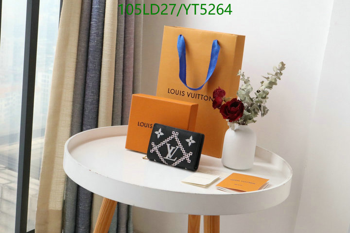 LV Bags-(Mirror)-Wallet-,Code: YT5264,$: 105USD