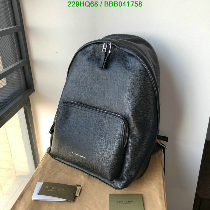 Burberry Bag-(Mirror)-Backpack-,Code: BBB041758,$: 229USD
