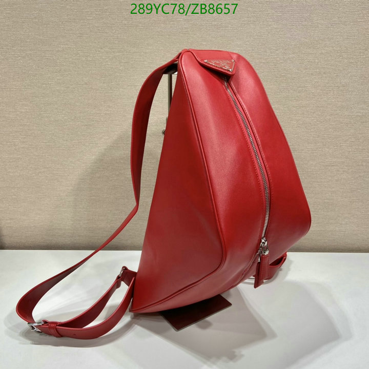 Prada Bag-(Mirror)-Backpack-,Code: ZB8657,$: 289USD