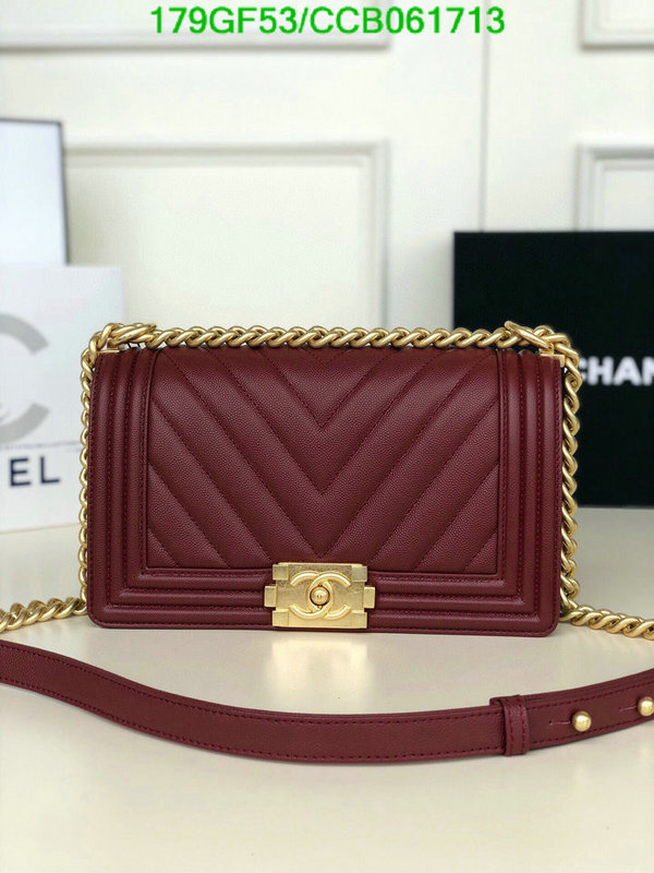 Chanel Bags -(Mirror)-Le Boy,Code: CCB061713,$: 179USD