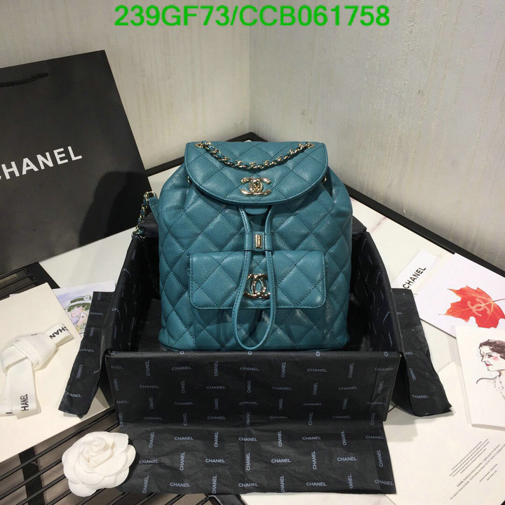 Chanel Bags -(Mirror)-Backpack-,Code: CCB061758,$: 239USD