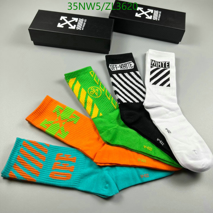 Sock-Off-White, Code: ZL3620,$: 35USD