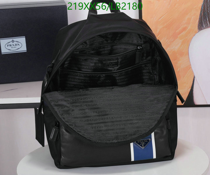 Prada Bag-(Mirror)-Backpack-,Code: LB2180,$: 219USD
