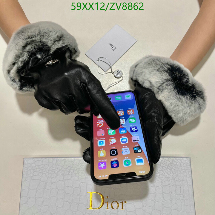 Gloves-Dior, Code: ZV8862,$: 59USD