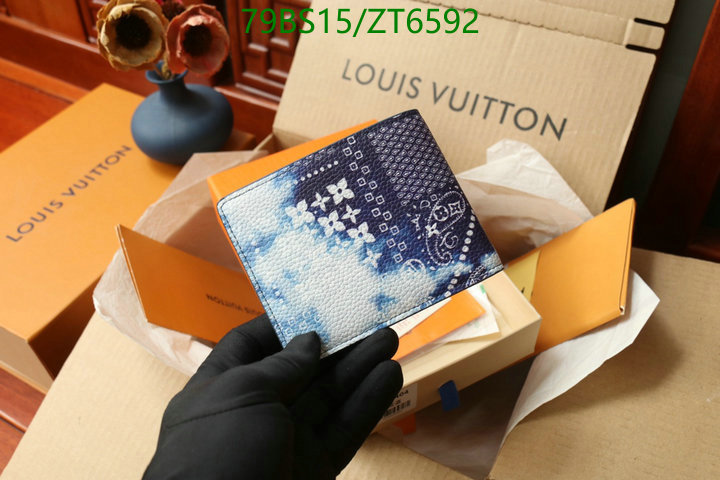 LV Bags-(Mirror)-Wallet-,Code: ZT6592,$: 79USD