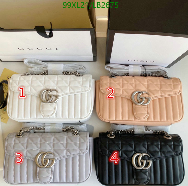 Gucci Bag-(4A)-Marmont,Code: LB2675,$: 99USD