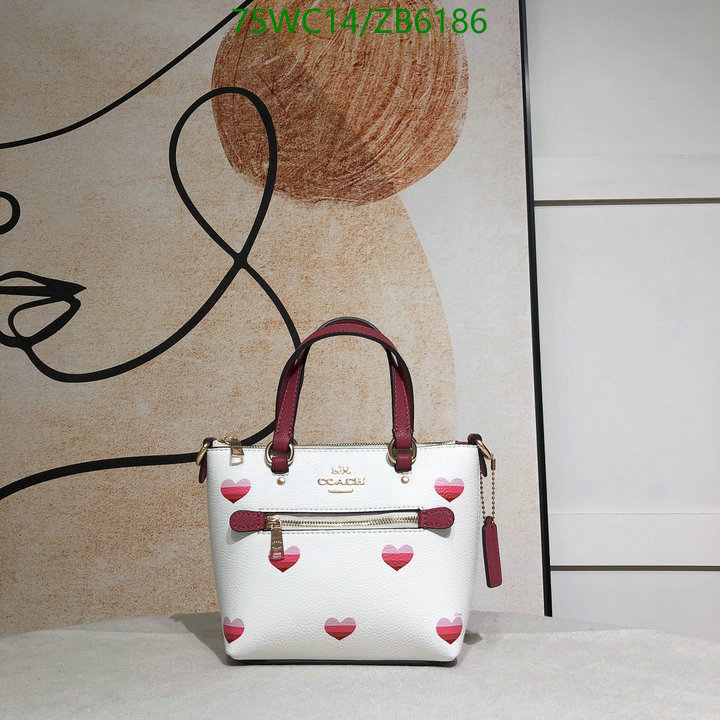 Coach Bag-(4A)-Handbag-,Code: ZB6186,$: 75USD