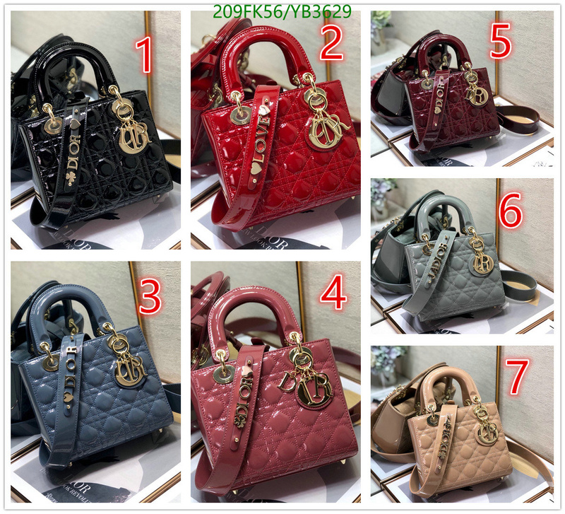 Dior Bags -(Mirror)-Lady-,Code: YB3629,$: 209USD