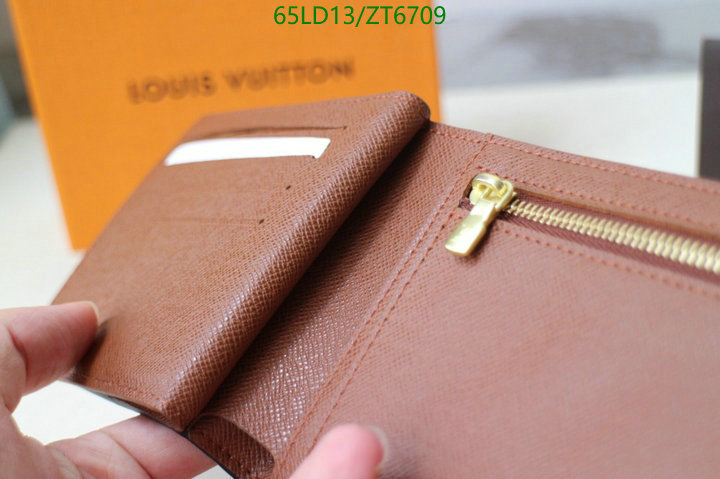 LV Bags-(Mirror)-Wallet-,Code: ZT6709,$: 65USD