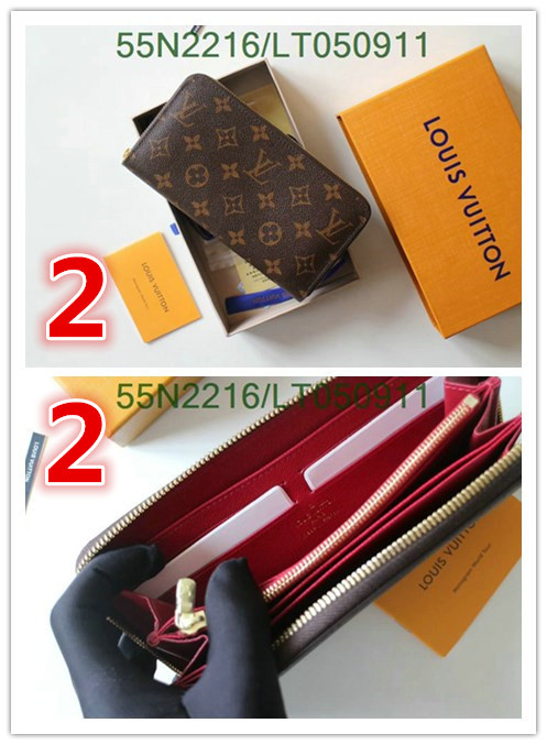 LV Bags-(Mirror)-Wallet-,Code:LT050911,$: 55USD