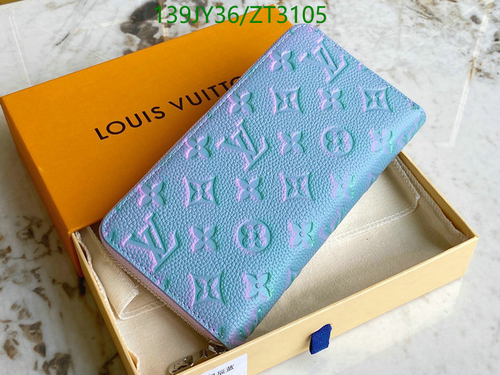 LV Bags-(Mirror)-Wallet-,Code: ZT3105,$: 139USD