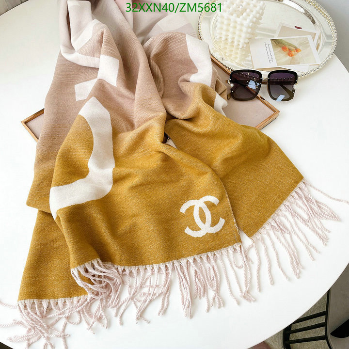 Scarf-Chanel, Code: ZM5681,$: 32USD