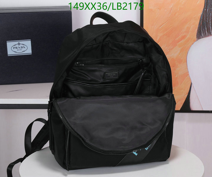 Prada Bag-(Mirror)-Backpack-,Code: LB2179,$: 149USD