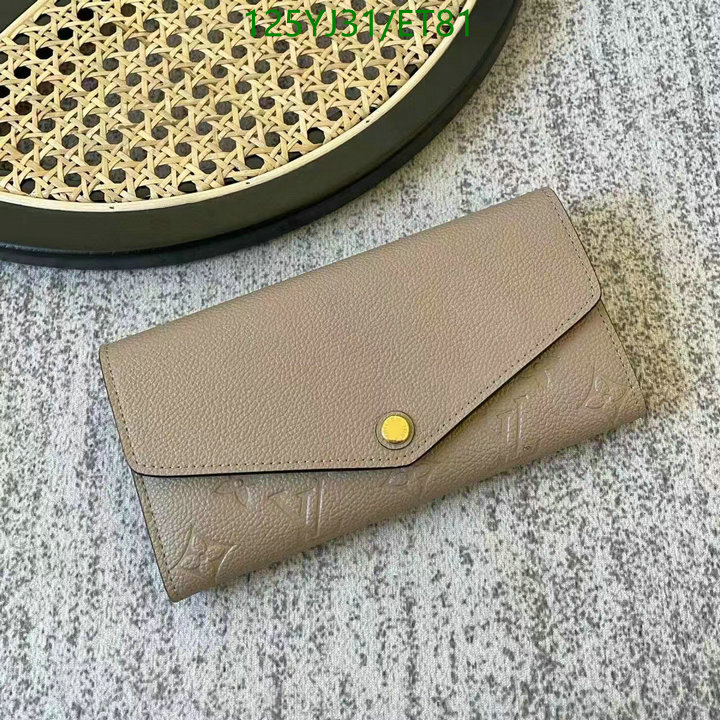 LV Bags-(Mirror)-Wallet-,Code: ET81,$: 125USD