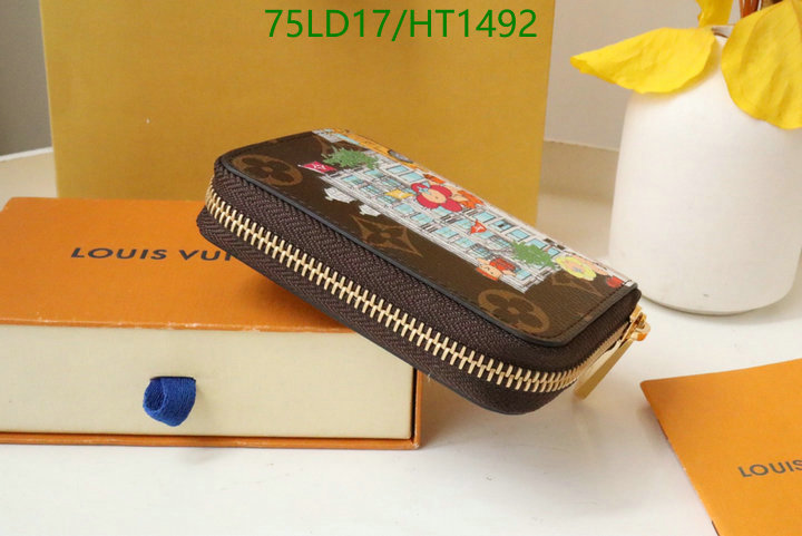 LV Bags-(Mirror)-Wallet-,Code: HT1492,$: 75USD