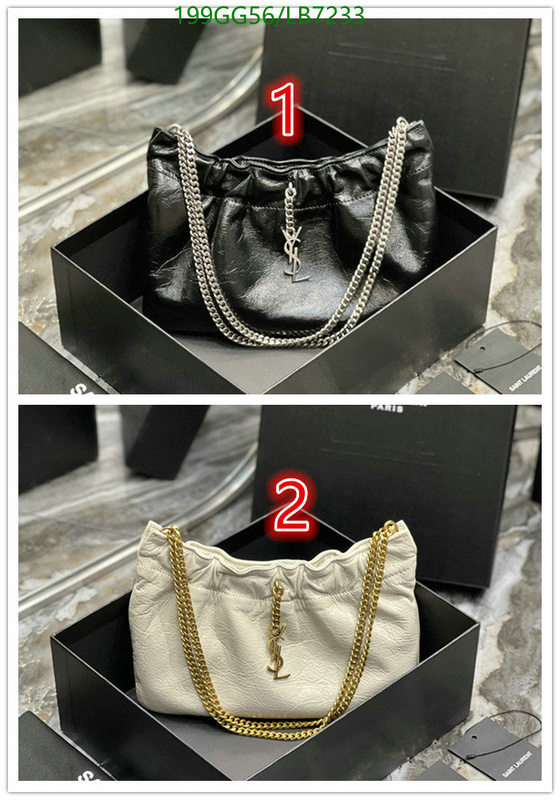 YSL Bag-(Mirror)-Handbag-,Code: LB7233,$: 199USD