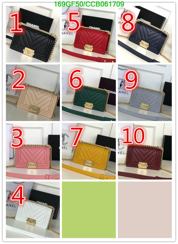 Chanel Bags -(Mirror)-Le Boy,Code: CCB061709,$: 169USD