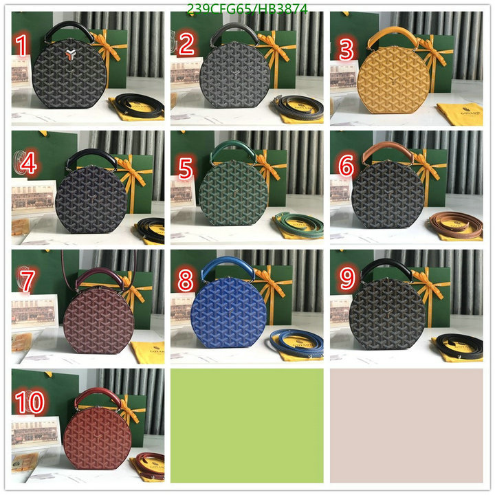 Goyard Bag-(Mirror)-Diagonal-,Code: HB3874,$: 239USD